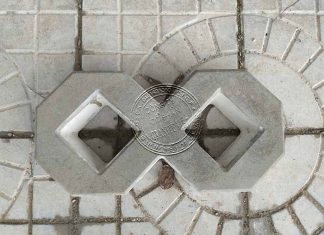 Gạch tự chèn 380x190mm số 8 UHPC GVC