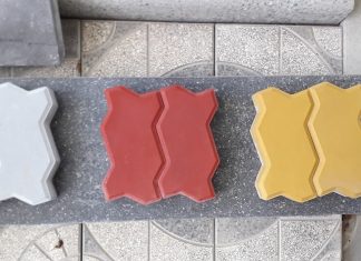 Gạch lát vỉa hè ZICZAC 222x111x60mm