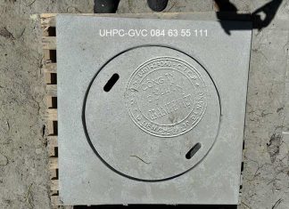 Nắp hố ga UHPC GVC 900×900 D650 H100